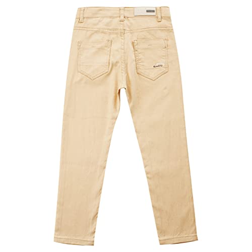 Children Boy's Skinny Chino Pants Kids Cute School Uniform Elastic Waist Straight Pants Stretchy Jeans
