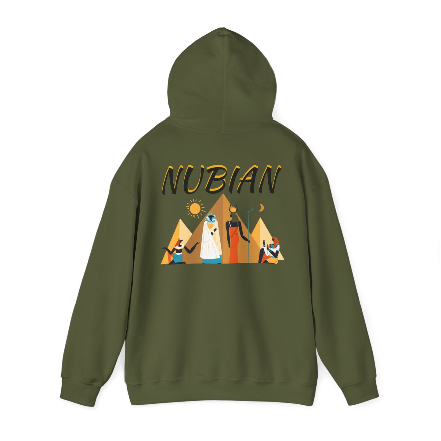RG40 Collection Unisex Heavy Blend™ Nubian Hooded Sweatshirt Printify