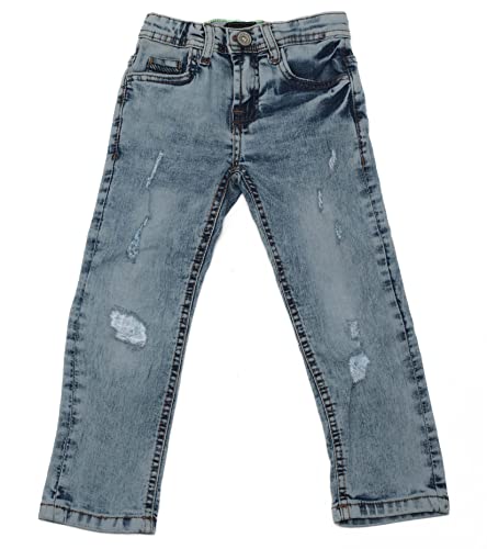 RAW X Boys Denim Jeans, Big Boy & Little Kids Stretch Slim Fit Pants, Distressed Ripped Biker Jeans for Boys
