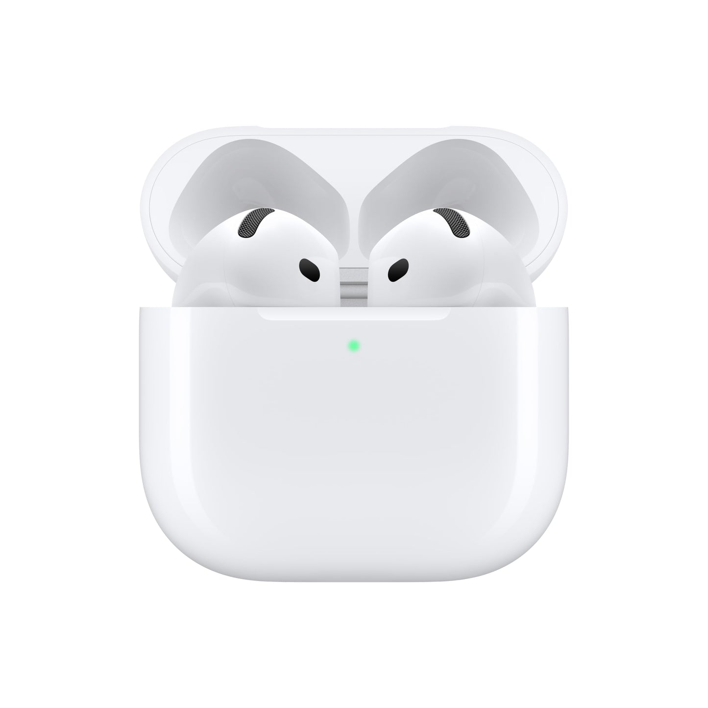 Apple AirPods 4 Wireless Earbuds, Bluetooth Headphones, Personalized Spatial Audio, Sweat and Water Resistant, USB-C Charging Case, H2 Chip, Up to 30 Hours of Battery Life with AppleCare+ (2 Years)