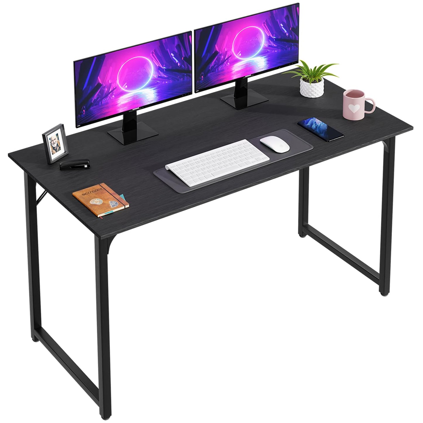 PayLessHere 32/39/47 inch Computer Desk Study Writing Table, Adjustable feet, Modern Furniture for Home Office (1, Brown, 32 inch)