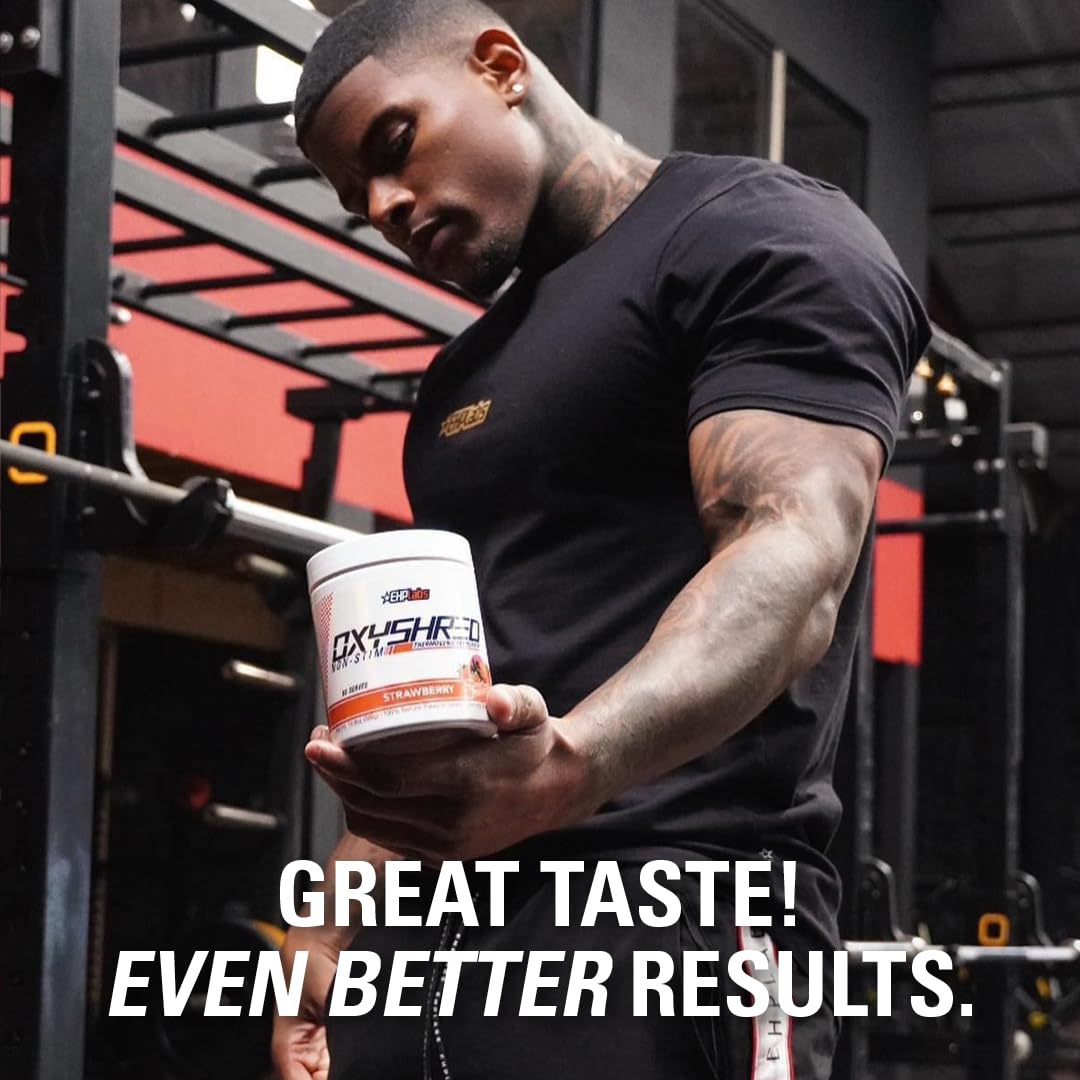 EHP Labs OxyShred Pre Workout Powder & Shredding Supplement - Preworkout Powder with L Glutamine & Acetyl L Carnitine, Energy Boost Drink - Passionfruit, 60 Servings