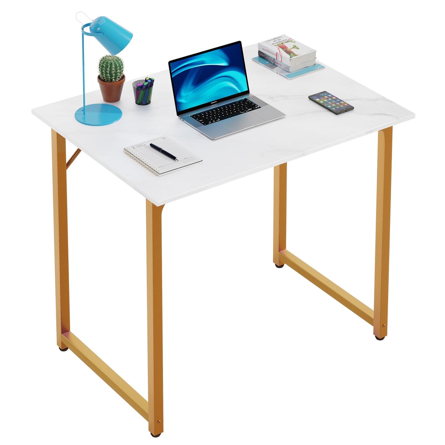 PayLessHere 32/39/47 inch Computer Desk Study Writing Table, Adjustable feet, Modern Furniture for Home Office (1, Brown, 32 inch)