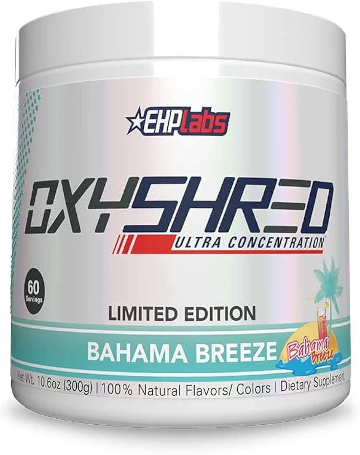 EHP Labs OxyShred Pre Workout Powder & Shredding Supplement - Preworkout Powder with L Glutamine & Acetyl L Carnitine, Energy Boost Drink - Passionfruit, 60 Servings