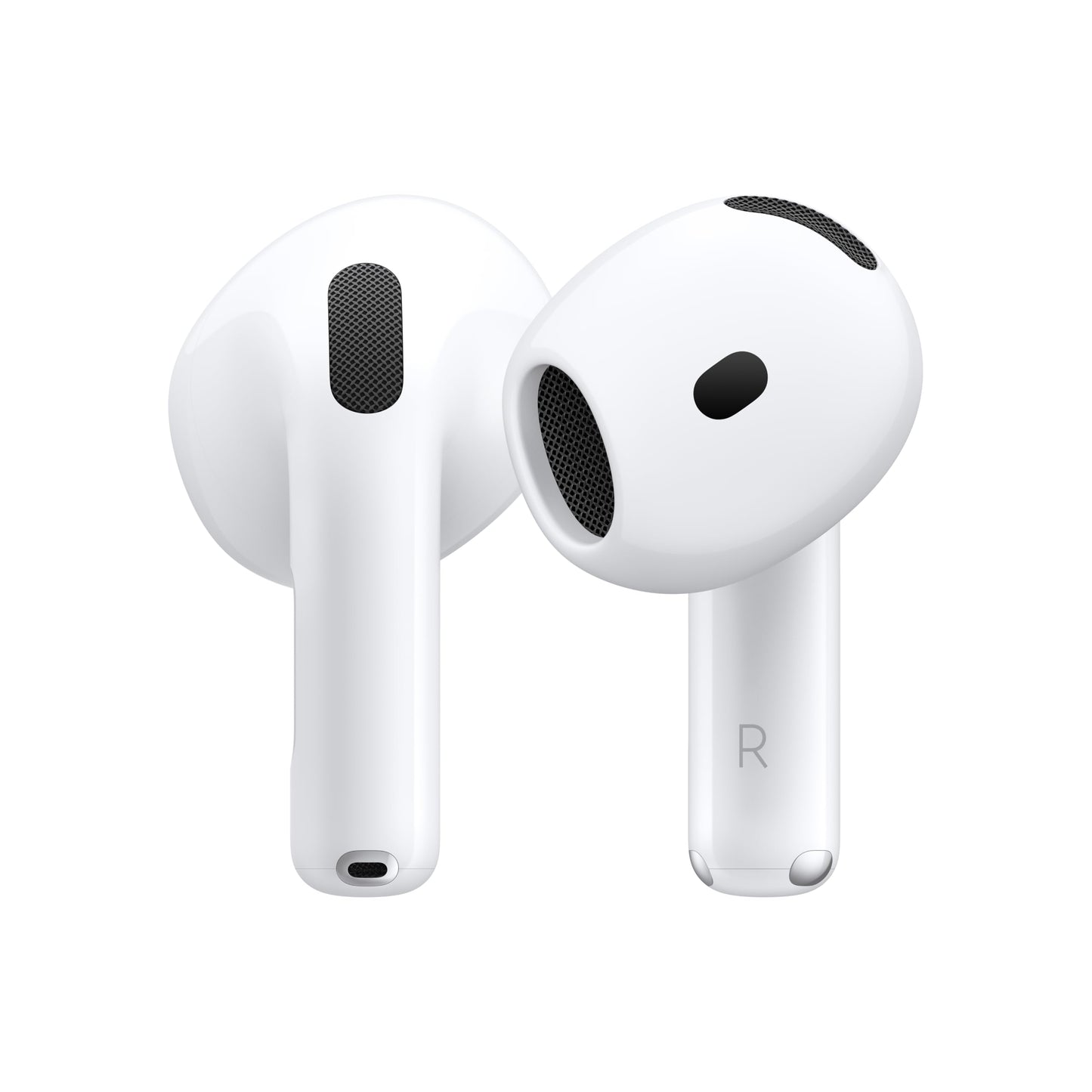Apple AirPods 4 Wireless Earbuds, Bluetooth Headphones, Personalized Spatial Audio, Sweat and Water Resistant, USB-C Charging Case, H2 Chip, Up to 30 Hours of Battery Life with AppleCare+ (2 Years)