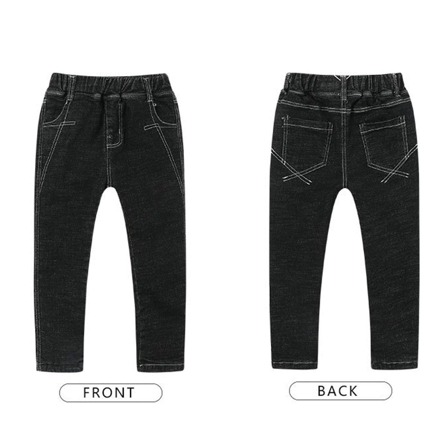 Boys Regular Straight Fit Jeans Casual Denim Pants Stretch Denim Pants Baby Birthday Leggings