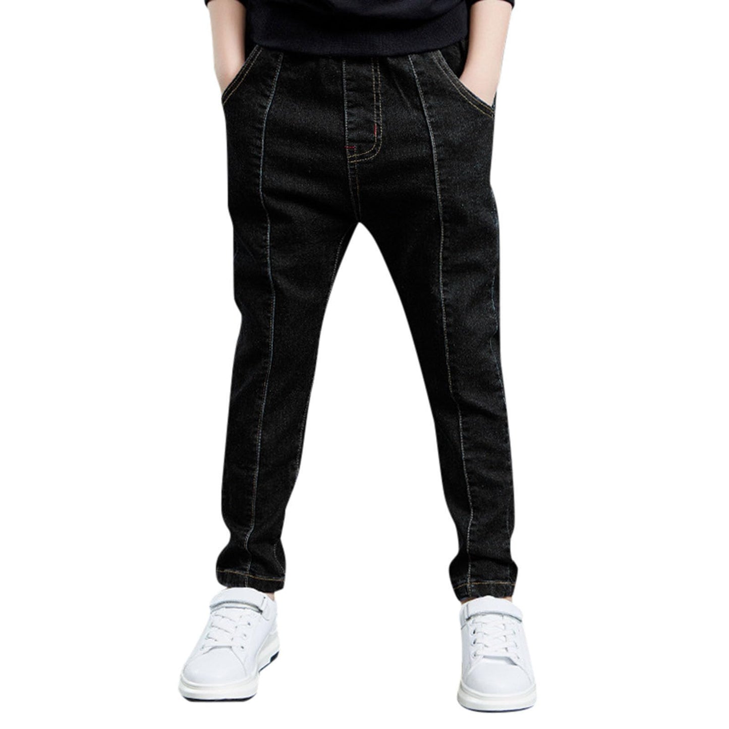 Boys Regular Straight Fit Jeans Casual Denim Pants Stretch Denim Pants Baby Birthday Leggings
