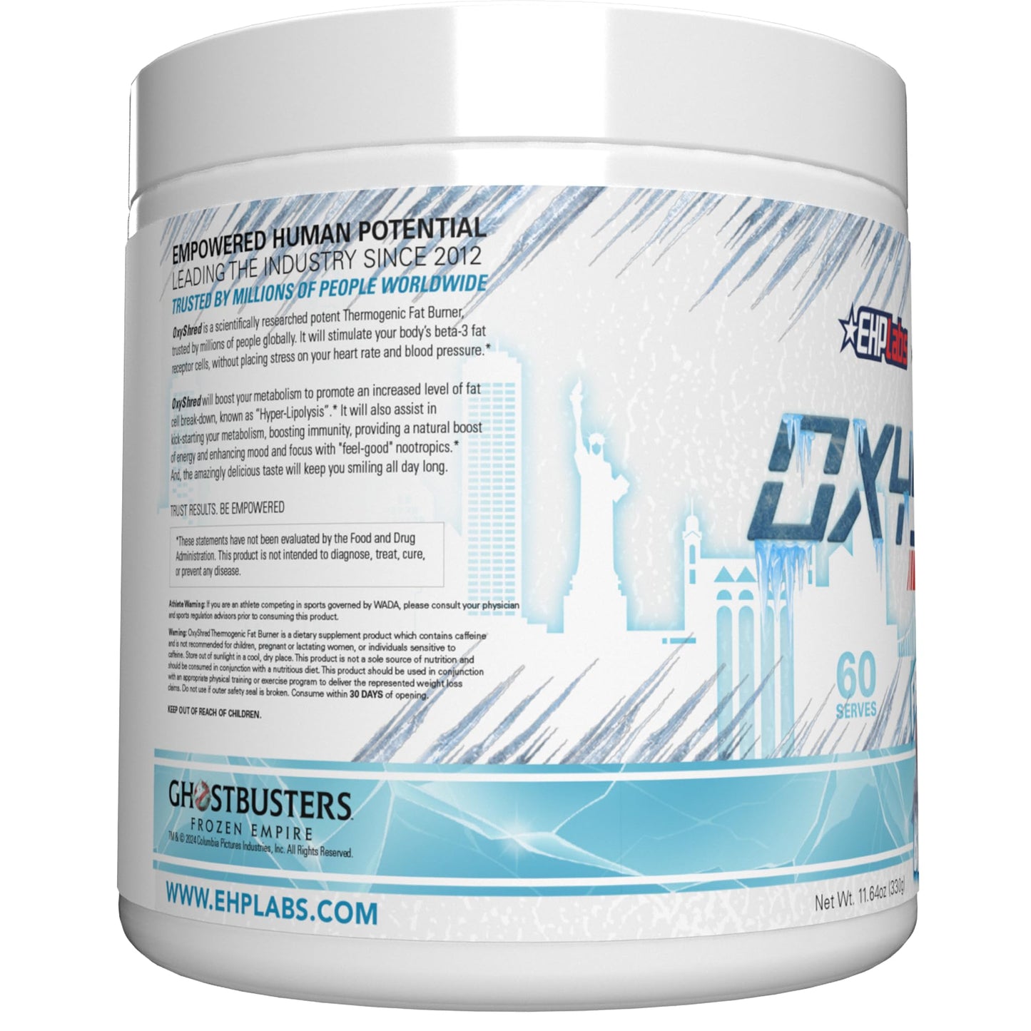 EHP Labs OxyShred Pre Workout Powder & Shredding Supplement - Preworkout Powder with L Glutamine & Acetyl L Carnitine, Energy Boost Drink - Passionfruit, 60 Servings