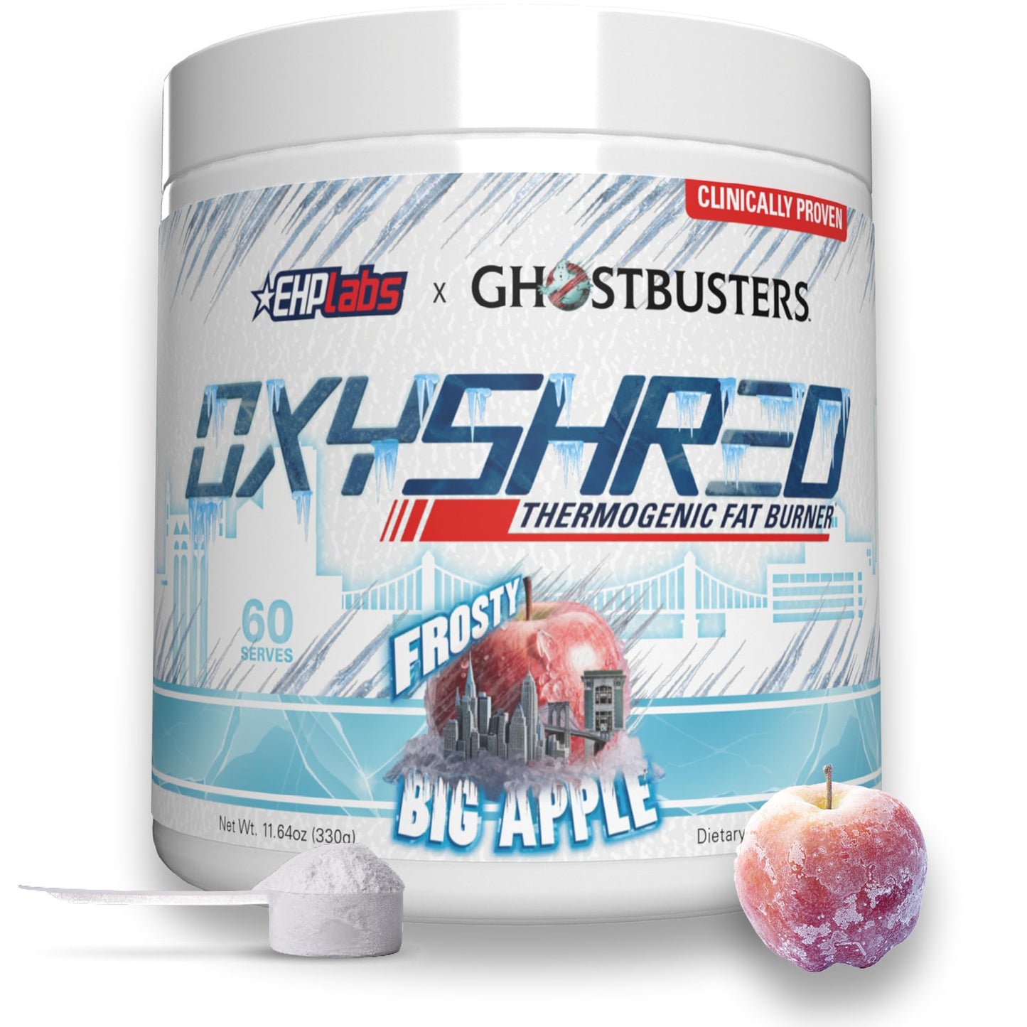 EHP Labs OxyShred Pre Workout Powder & Shredding Supplement - Preworkout Powder with L Glutamine & Acetyl L Carnitine, Energy Boost Drink - Passionfruit, 60 Servings