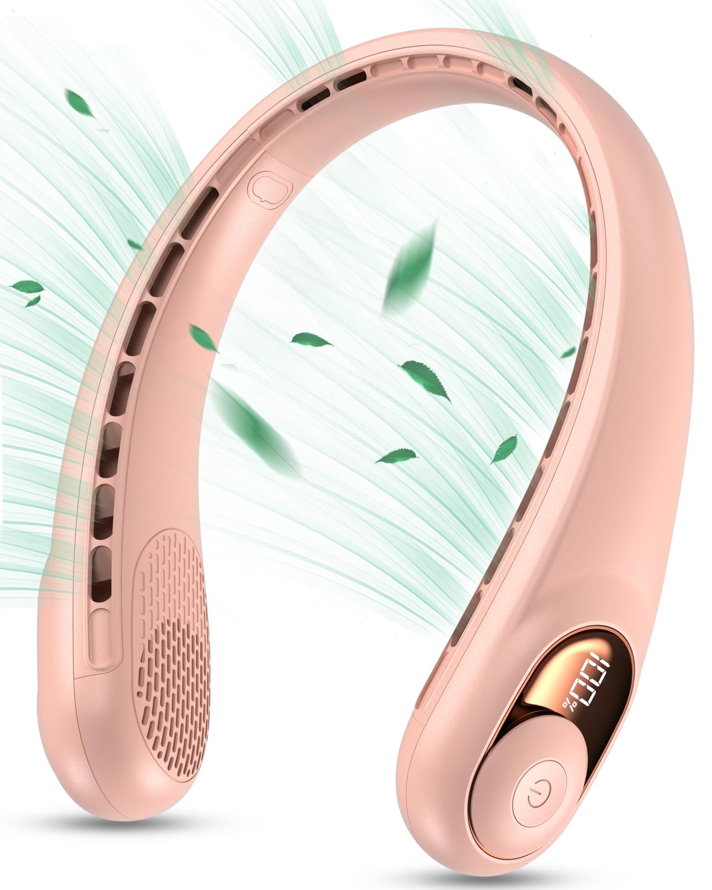 KIDEE Neck Fan, Portable Bladeless Neck Fans, Upgrade 360° Airflow, Super Quiet, 3 Speeds, 4000mAh Personal Wearable Neck Fan, Upgraded Cooling Air Volume USB Rechargeable Hands Free Fan