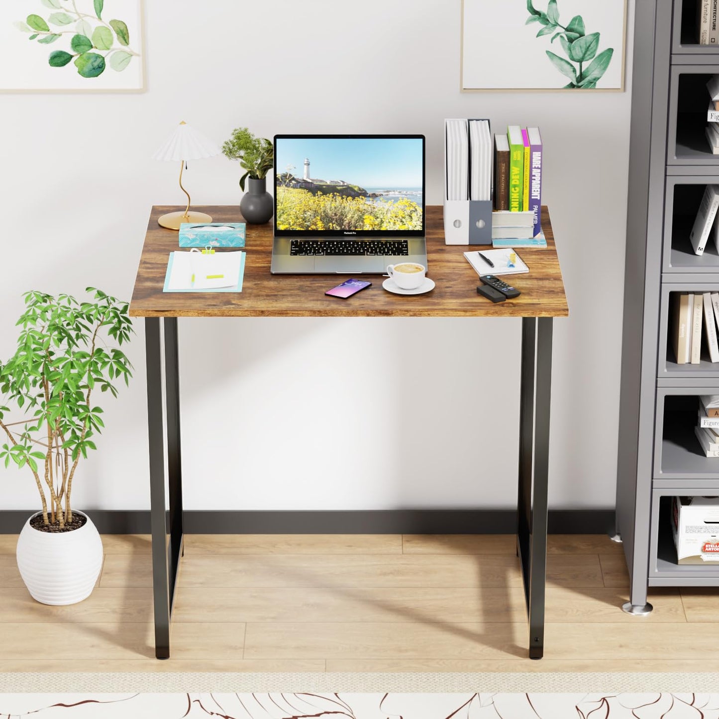 PayLessHere 32/39/47 inch Computer Desk Study Writing Table, Adjustable feet, Modern Furniture for Home Office (1, Brown, 32 inch)