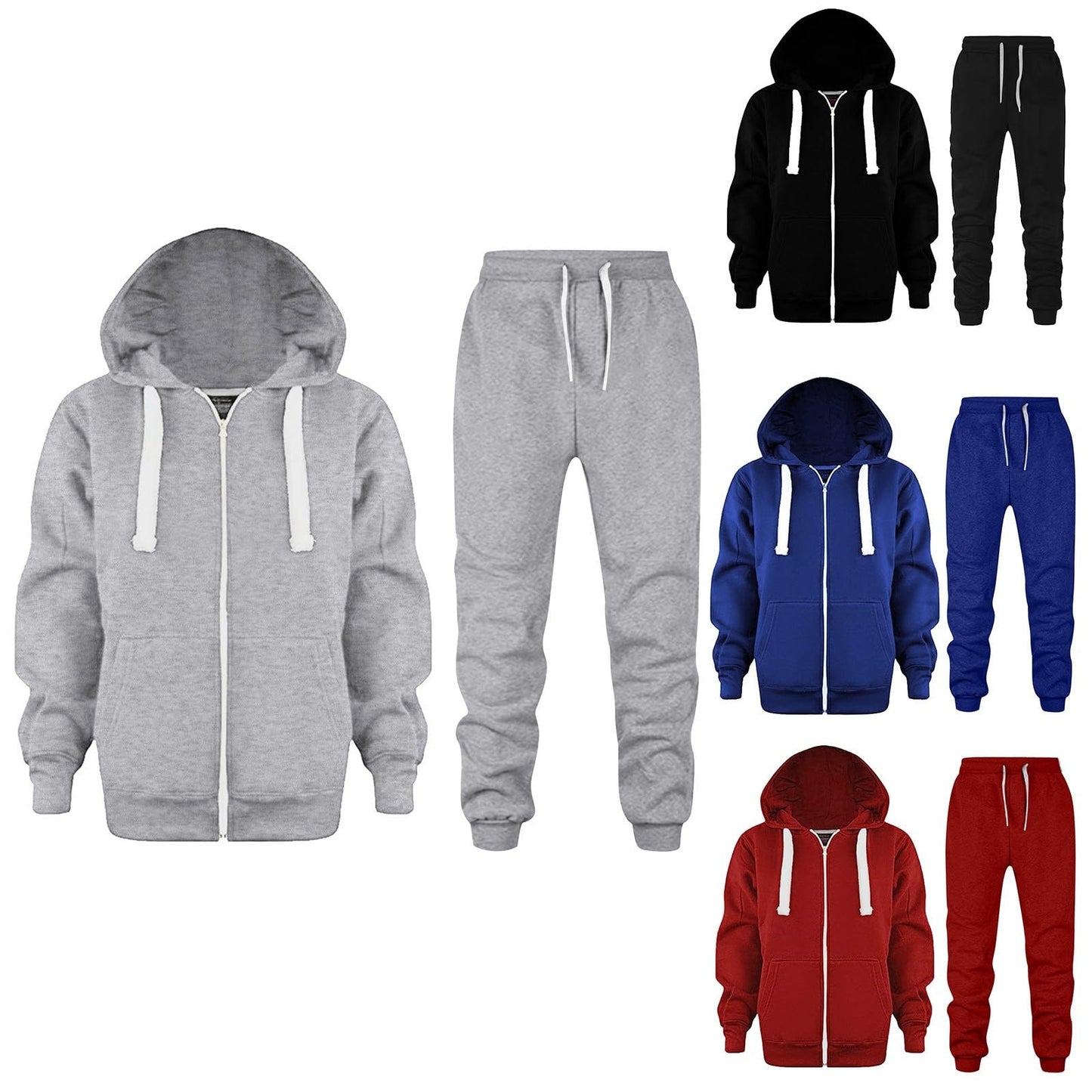 Boys 2 Piece Tracksuit Athletic Sweatsuits Sets Hooded Sweatshirt and Jogger Sweatpants Sets Fall Outfits for Kids