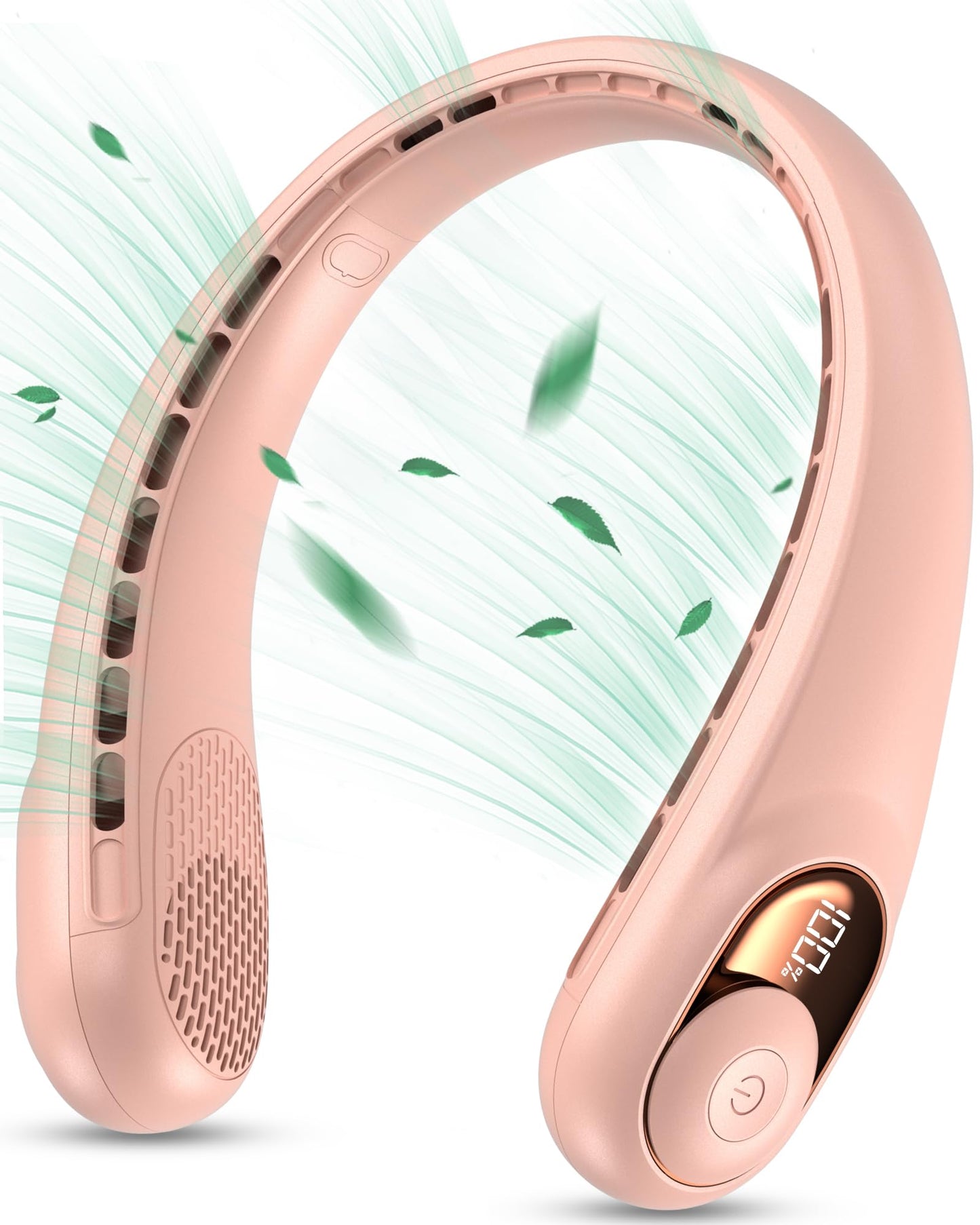 KIDEE Neck Fan, Portable Bladeless Neck Fans, Upgrade 360° Airflow, Super Quiet, 3 Speeds, 4000mAh Personal Wearable Neck Fan, Upgraded Cooling Air Volume USB Rechargeable Hands Free Fan