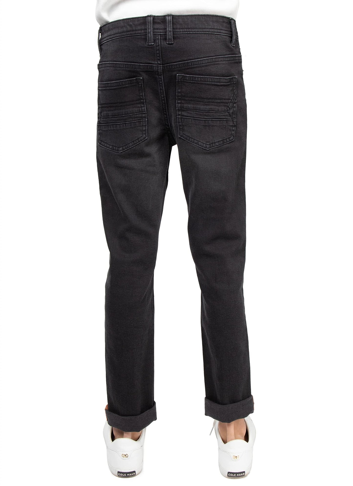 RAW X Boys Denim Jeans, Big Boy & Little Kids Stretch Slim Fit Pants, Distressed Ripped Biker Jeans for Boys