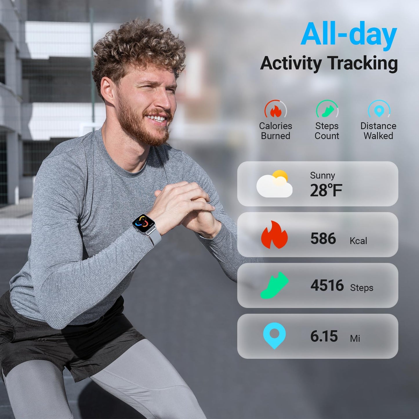 Fitpolo Smart Watch for Women, Stainless Steel Bezel Fitness Tracker (Make/Answer Calls), IP68 Waterproof, Heart Rate SpO2 Monitor, Sleep & Activity Tracking Smartwatch for Android Phones iPhone