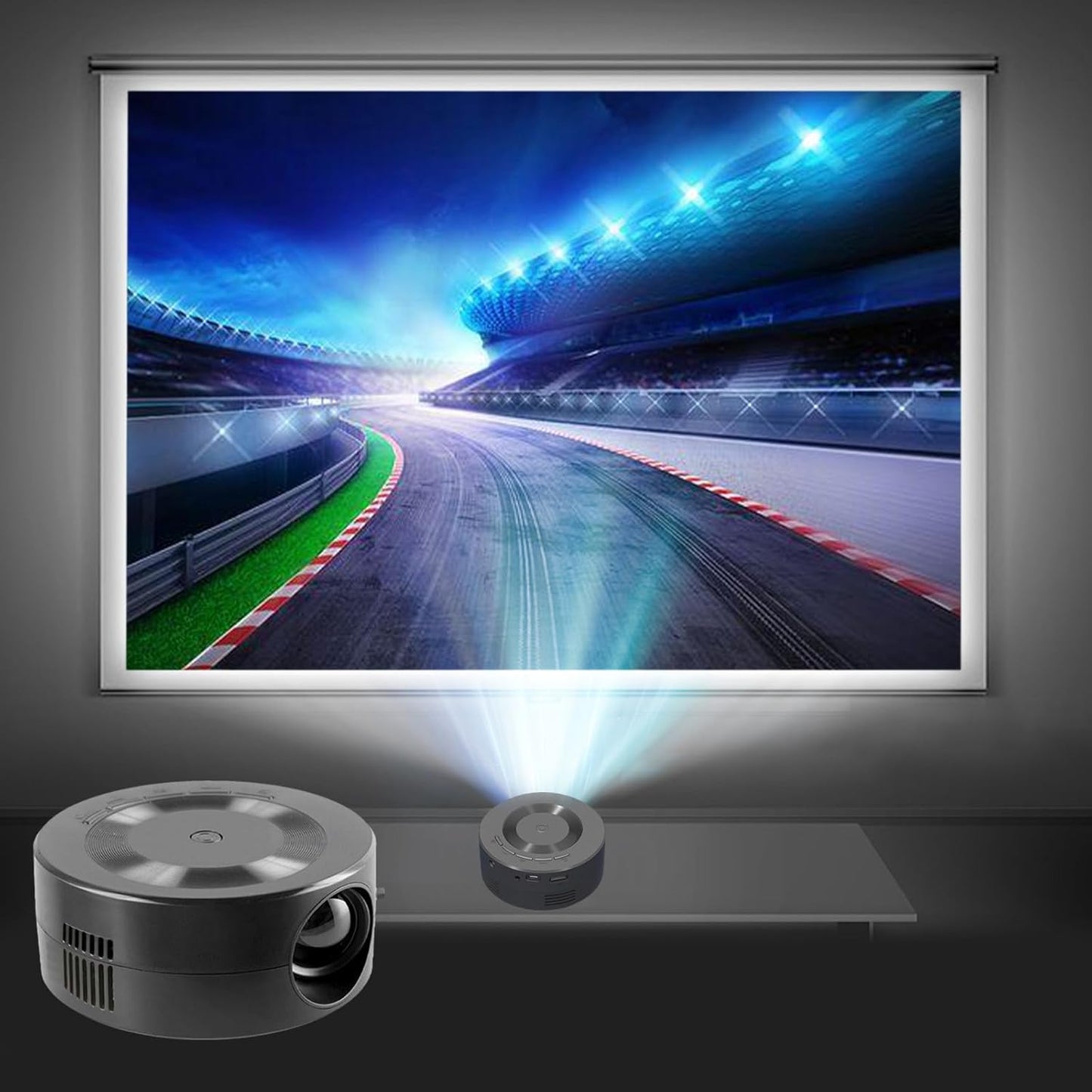 Mini Video Projector, 1080P Portable Projector Compatible with USB|Android Phone, Outdoor Projector, Mini TV for Home /Camping/Travel/Party, Tech Gadgets, Cool Stuff, Mothers Day for Mom Wife