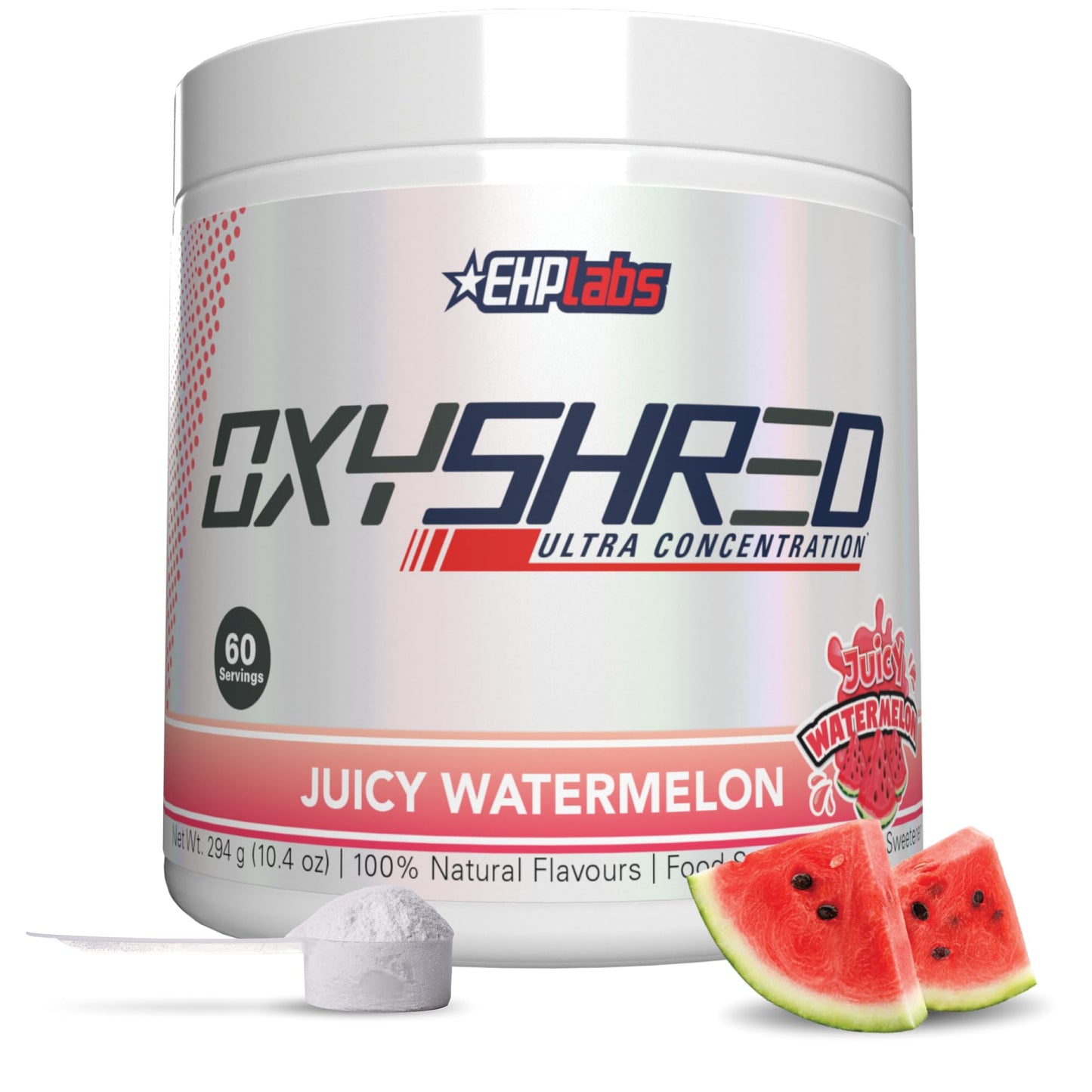 EHP Labs OxyShred Pre Workout Powder & Shredding Supplement - Preworkout Powder with L Glutamine & Acetyl L Carnitine, Energy Boost Drink - Passionfruit, 60 Servings