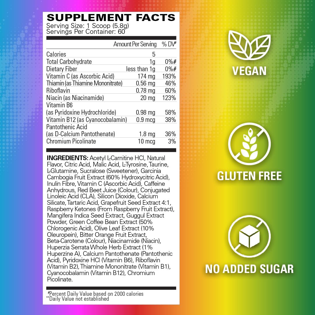 EHP Labs OxyShred Pre Workout Powder & Shredding Supplement - Preworkout Powder with L Glutamine & Acetyl L Carnitine, Energy Boost Drink - Passionfruit, 60 Servings