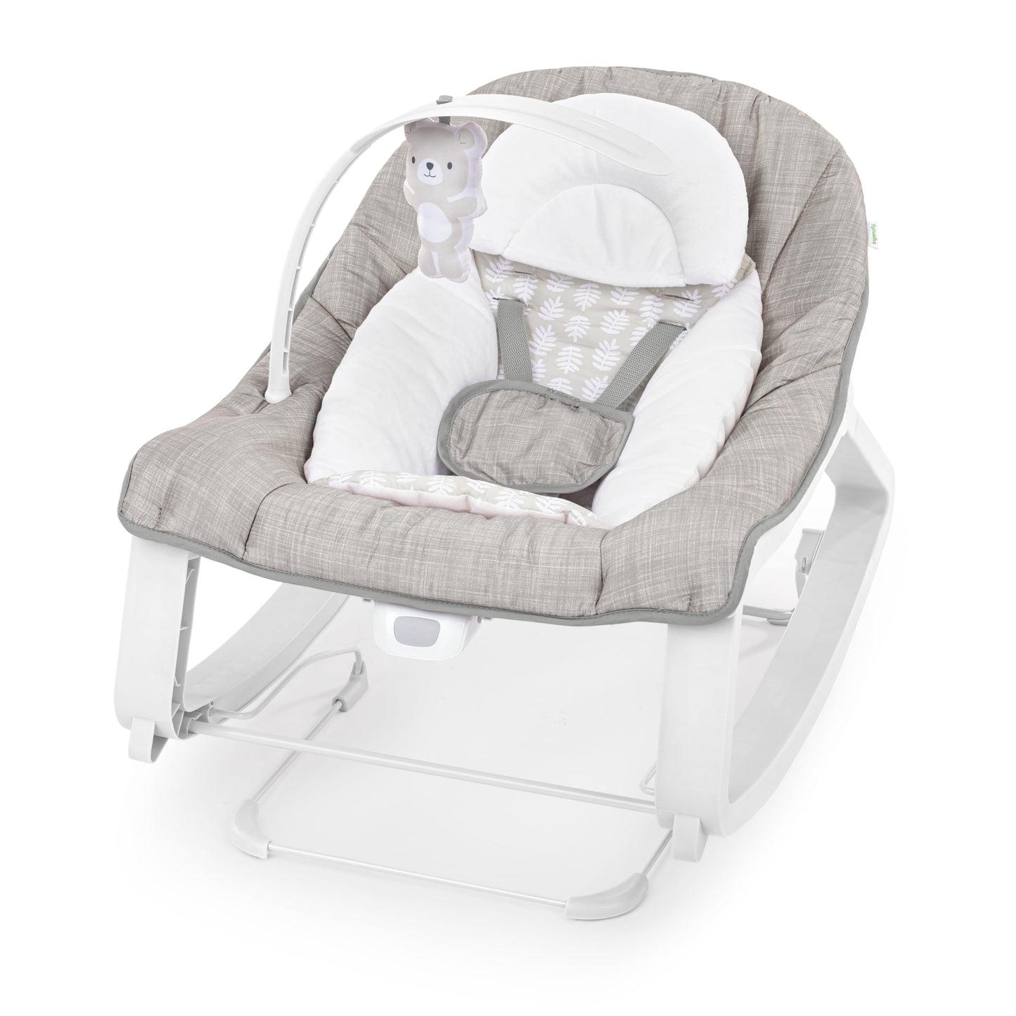 Ingenuity Keep Cozy 3-in-1 Grow with Me Vibrating Baby Bouncer, Seat & Infant to Toddler Rocker, Vibrations & -Toy Bar, 0-30 Months Up to 40 lbs (Weaver)