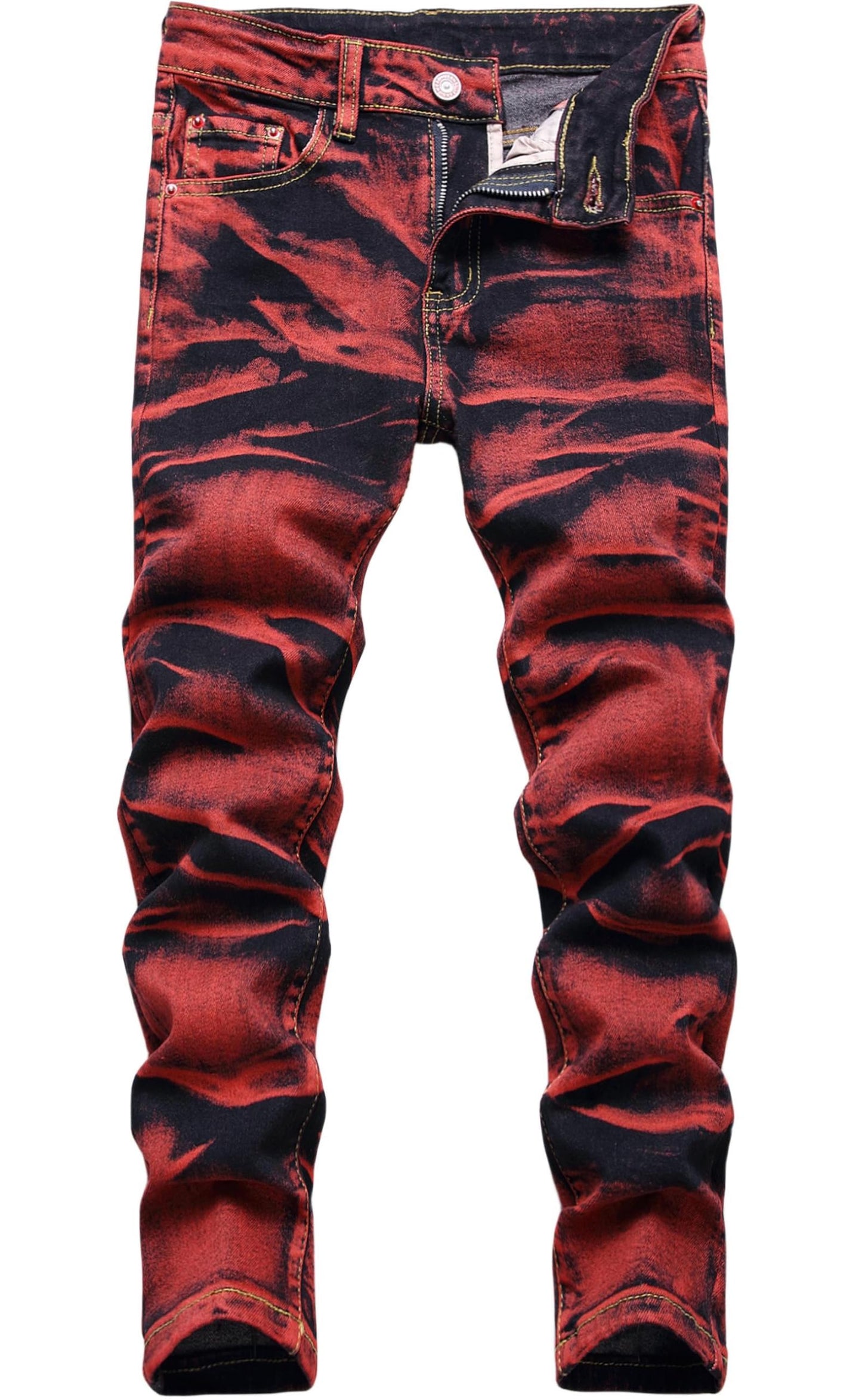 Boy's Skinny Fit Stretch Fashion Jeans Pants