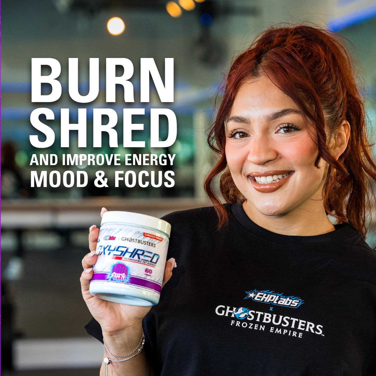 EHP Labs OxyShred Pre Workout Powder & Shredding Supplement - Preworkout Powder with L Glutamine & Acetyl L Carnitine, Energy Boost Drink - Passionfruit, 60 Servings