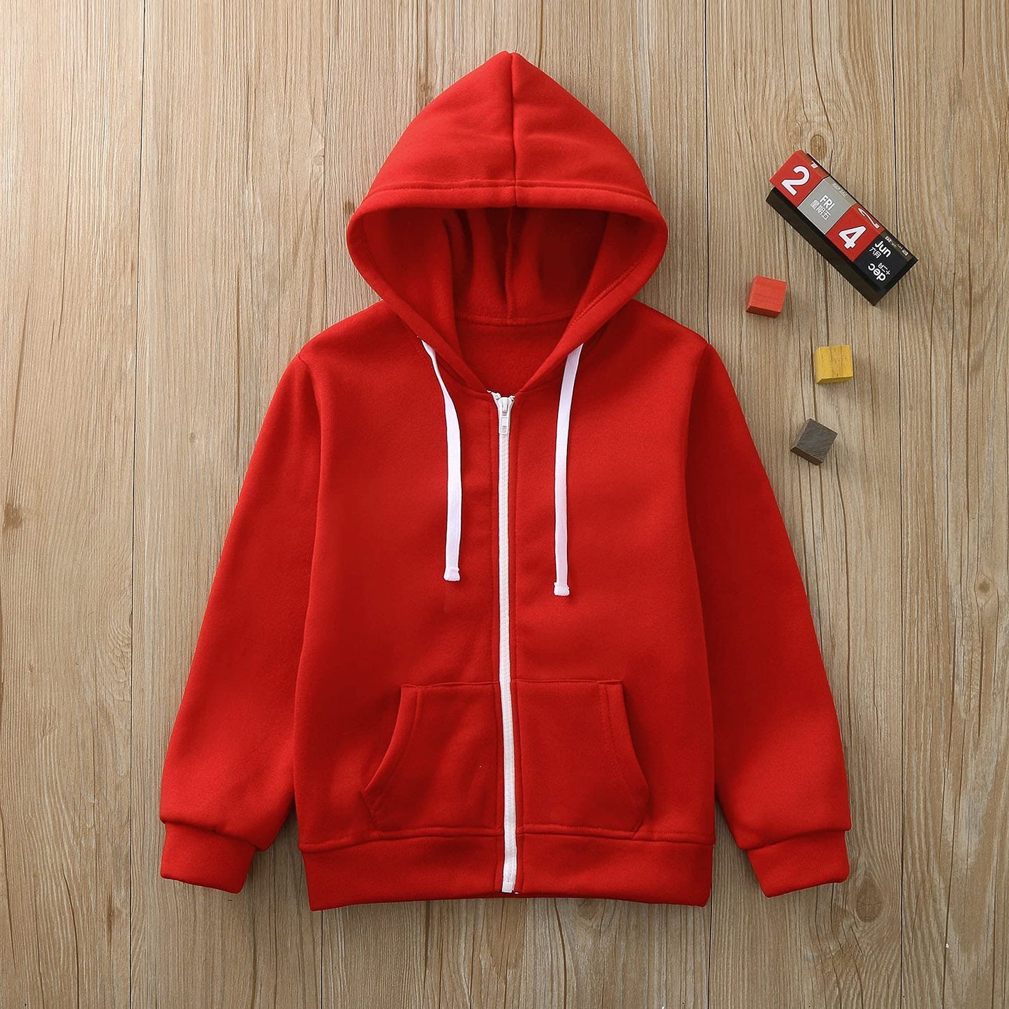 Kids Soft Brushed Zip Up Hoodie Casual Athletic Hooded Sweatshirts for Boys Girls Boys' Pullover Hooded