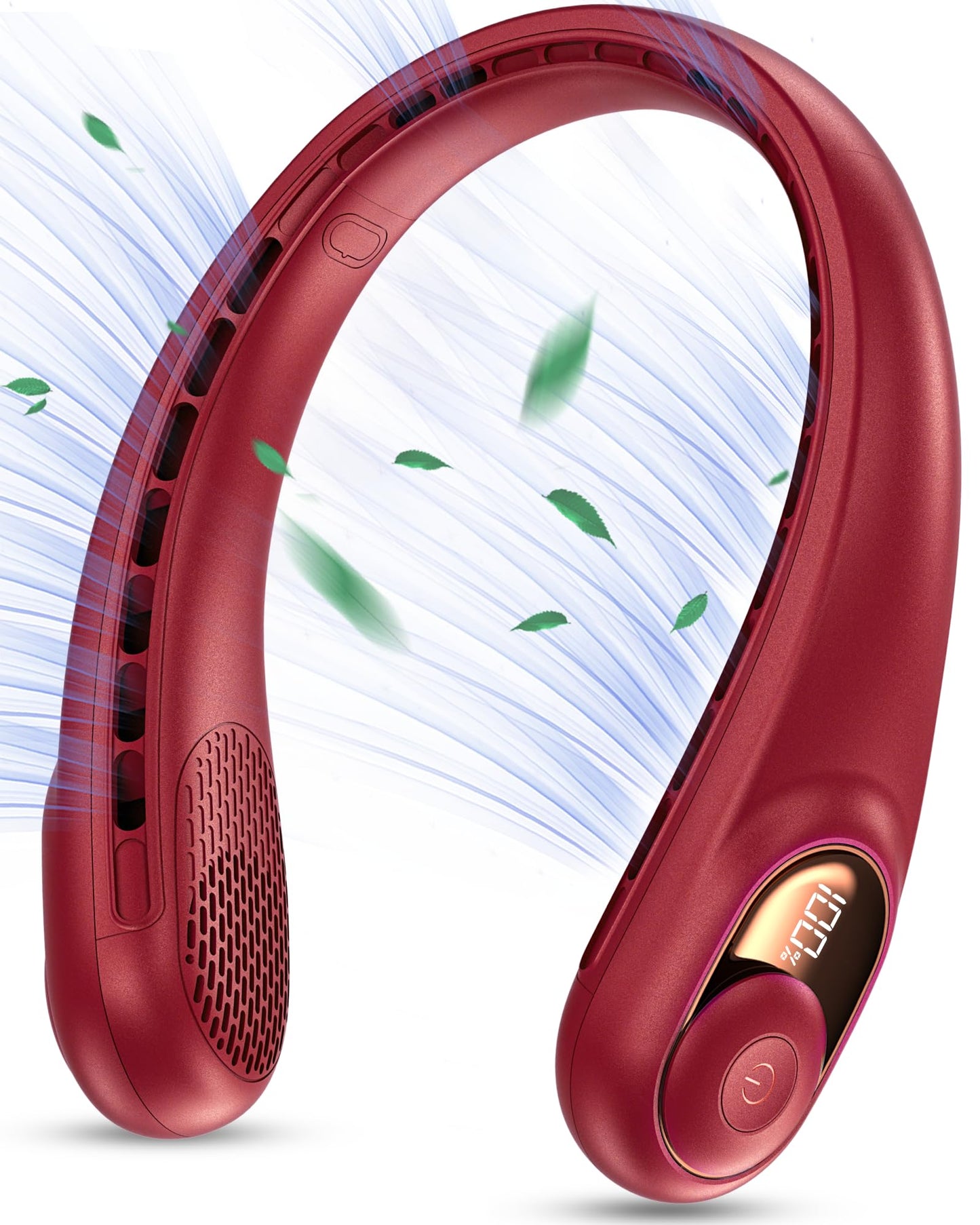 KIDEE Neck Fan, Portable Bladeless Neck Fans, Upgrade 360° Airflow, Super Quiet, 3 Speeds, 4000mAh Personal Wearable Neck Fan, Upgraded Cooling Air Volume USB Rechargeable Hands Free Fan