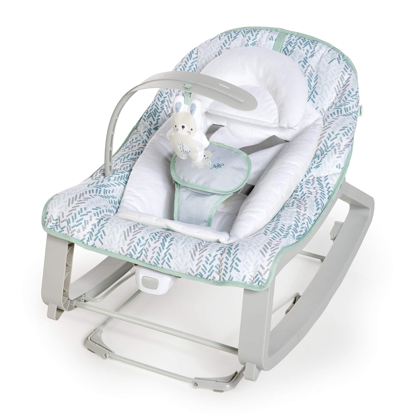 Ingenuity Keep Cozy 3-in-1 Grow with Me Vibrating Baby Bouncer, Seat & Infant to Toddler Rocker, Vibrations & -Toy Bar, 0-30 Months Up to 40 lbs (Weaver)