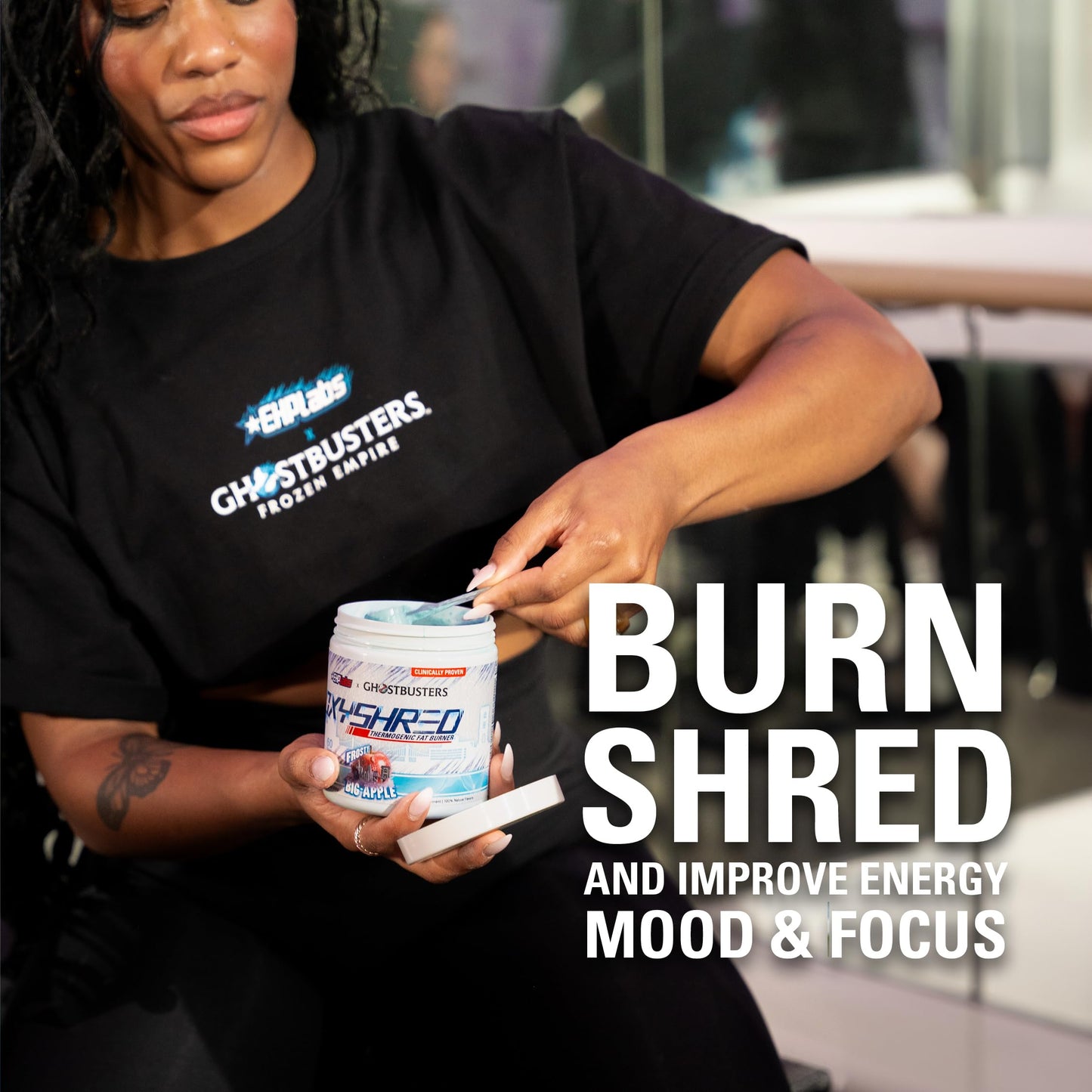 EHP Labs OxyShred Pre Workout Powder & Shredding Supplement - Preworkout Powder with L Glutamine & Acetyl L Carnitine, Energy Boost Drink - Passionfruit, 60 Servings