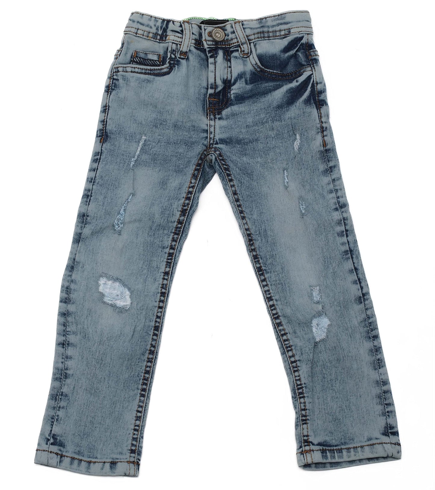 RAW X Boys Denim Jeans, Big Boy & Little Kids Stretch Slim Fit Pants, Distressed Ripped Biker Jeans for Boys