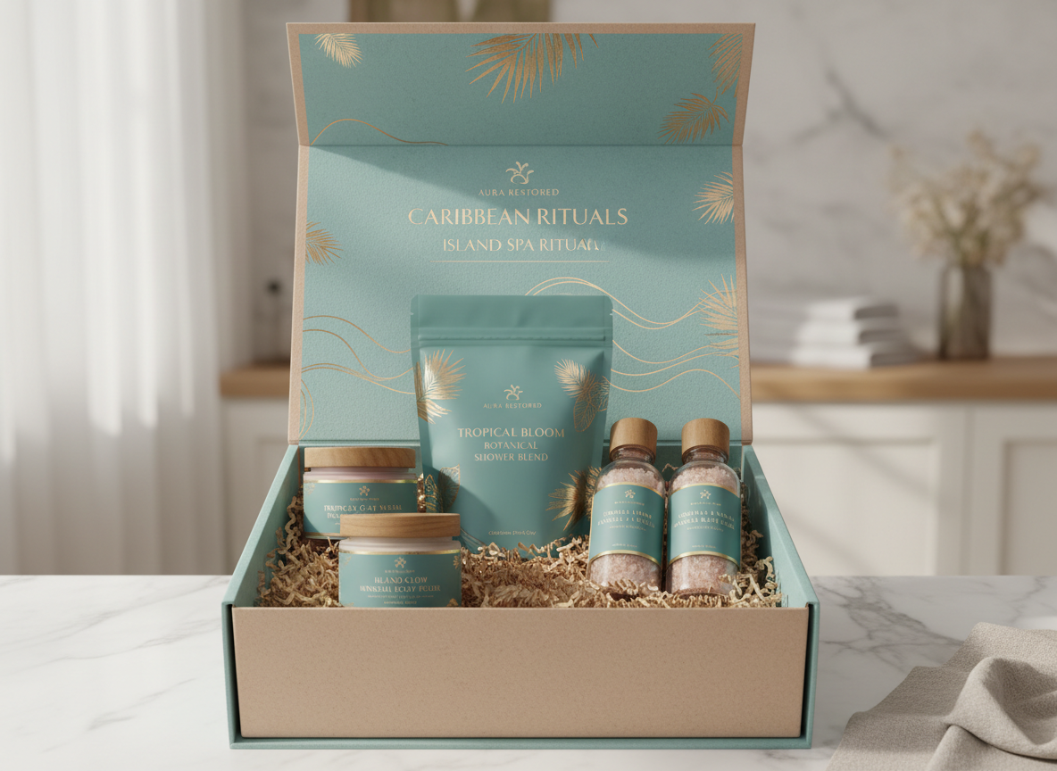 Gideon Collection Caribbean Rose Island Spa Ritual Kit