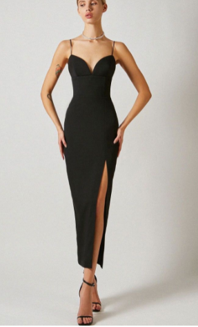 Gideon Collection Myaire Sleeveless Mermaid Front With Slit Dress Aura Restored