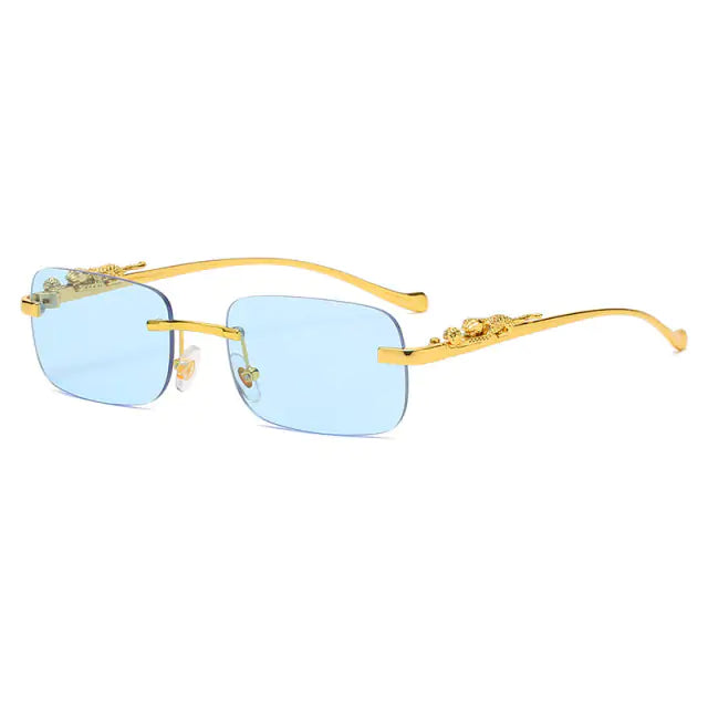 Simalvia Rimless Square Sunglasses Aura Restored