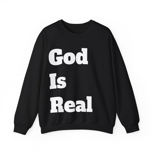 Kelly`s God Is Real Sweatshirt Printify