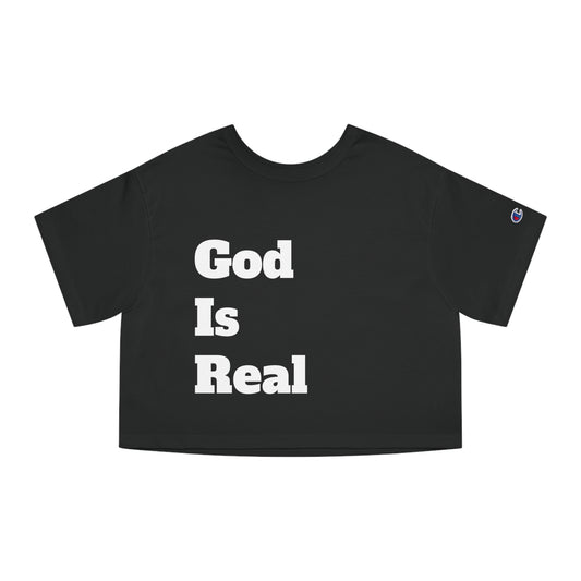 Kelly`s God Is Real Cropped T-Shirt Printify