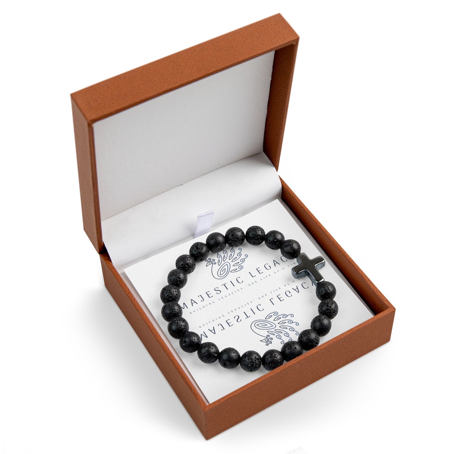 Majestic Legacy Cross Bead Bracelet Printify