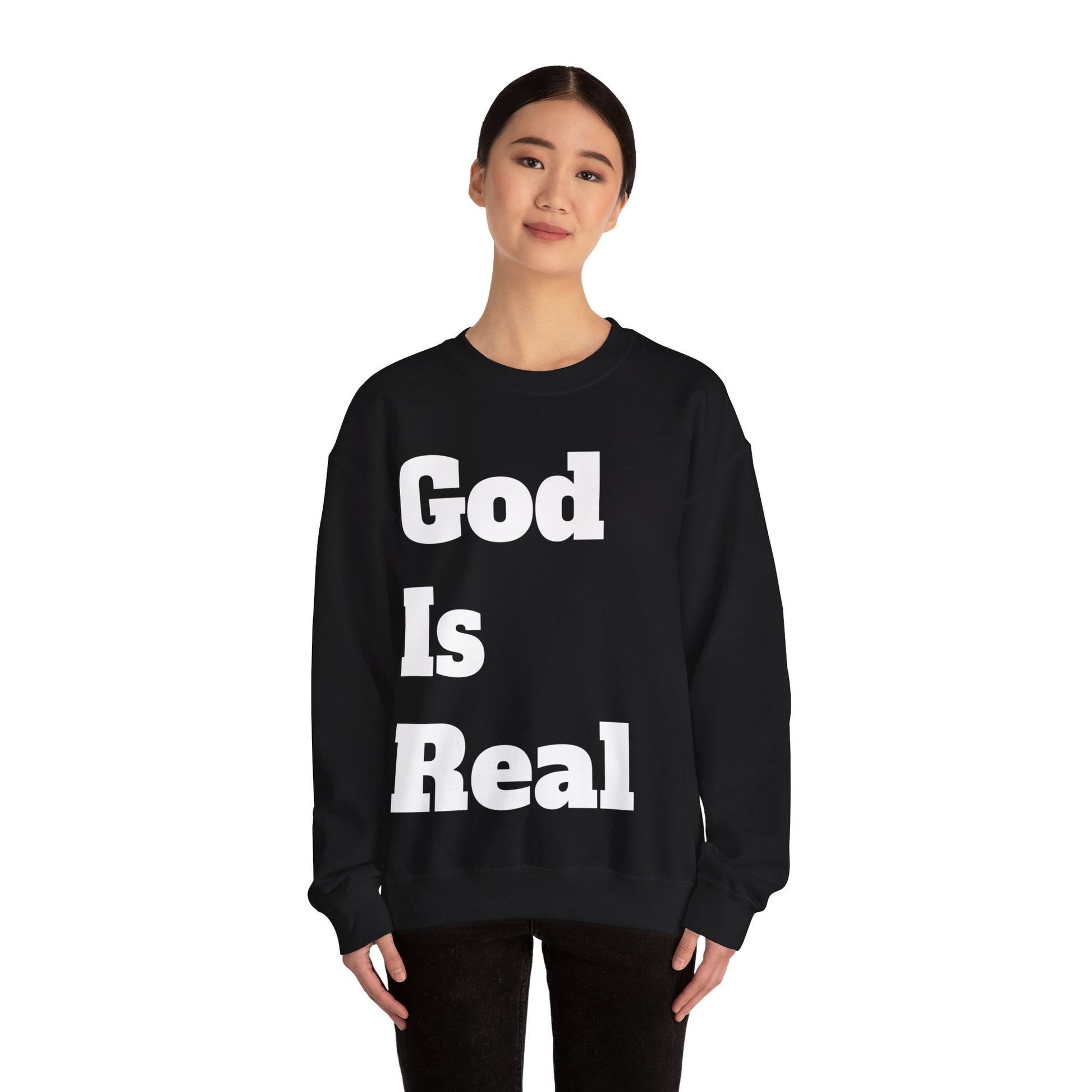 Kelly`s God Is Real Sweatshirt Printify