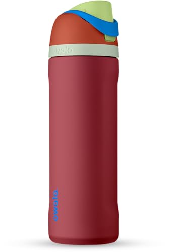 Push It Collection Owala FreeSip Insulated Stainless Steel Water Bottle with Straw for Sports and Travel, BPA-Free, 24-oz, Boneyard Aura Restored