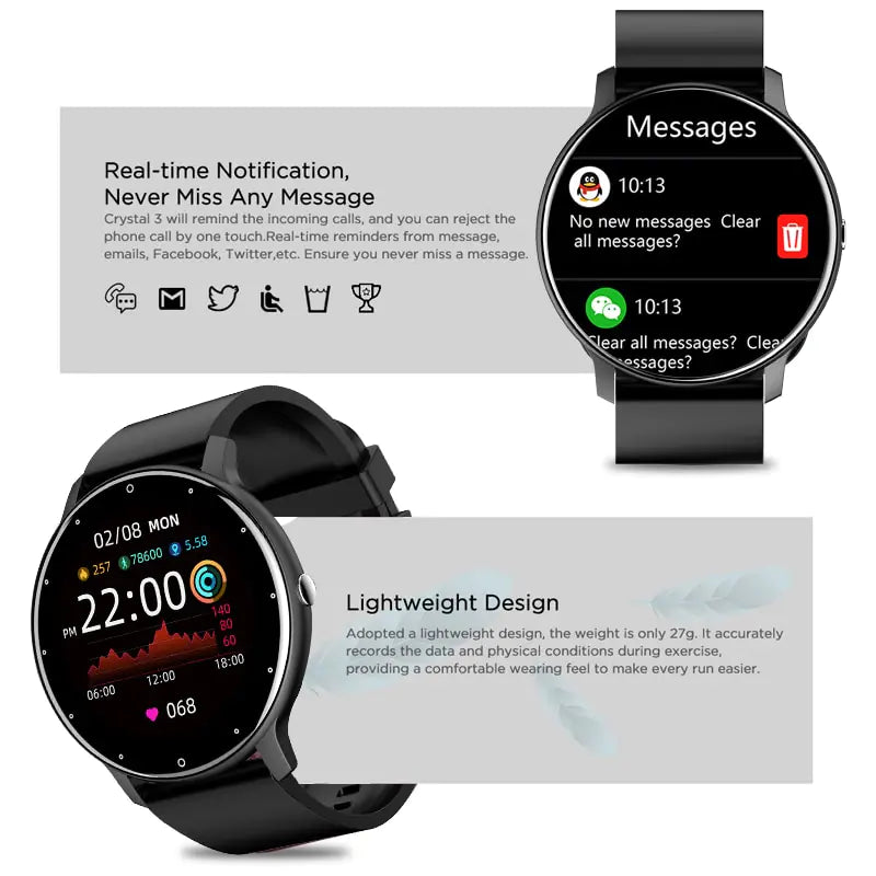 Redd Collection Touch Screen Smart Watch Aura Restored