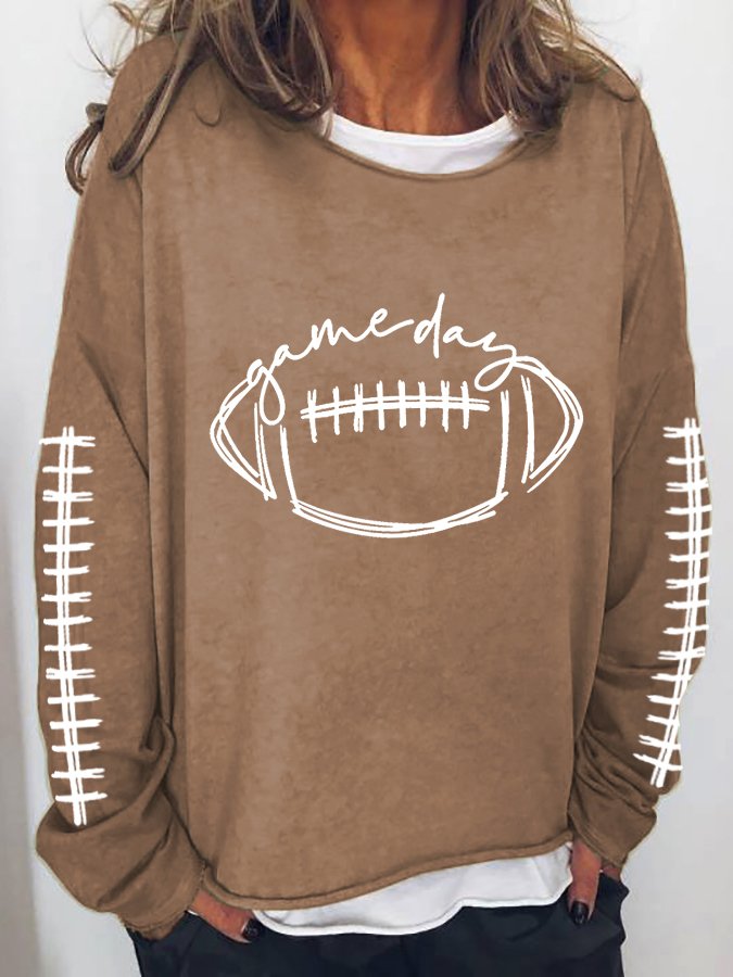 Woah!!! Women Football Gameday Long Sleeve Aura Restored