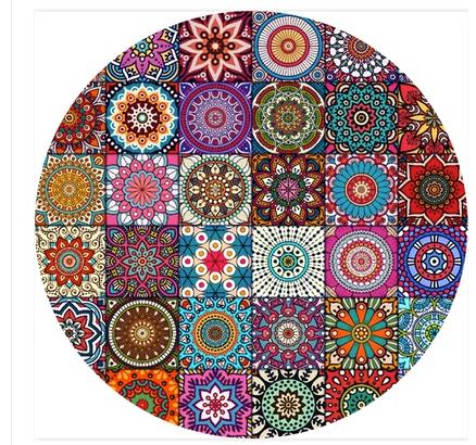 TAA Mandala-Style Rug Kryssable Collection Aura Restored