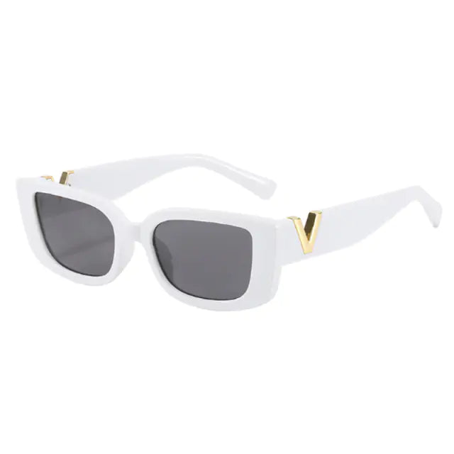 Lady Excel Rectangle Retro Sunglasses Aura Restored