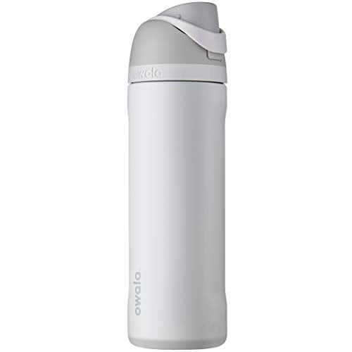 Push It Collection Owala FreeSip Insulated Stainless Steel Water Bottle with Straw for Sports and Travel, BPA-Free, 24-oz, Boneyard Aura Restored