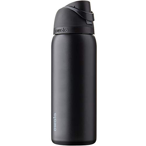 Push It Collection Owala FreeSip Insulated Stainless Steel Water Bottle with Straw for Sports and Travel, BPA-Free, 24-oz, Boneyard Aura Restored