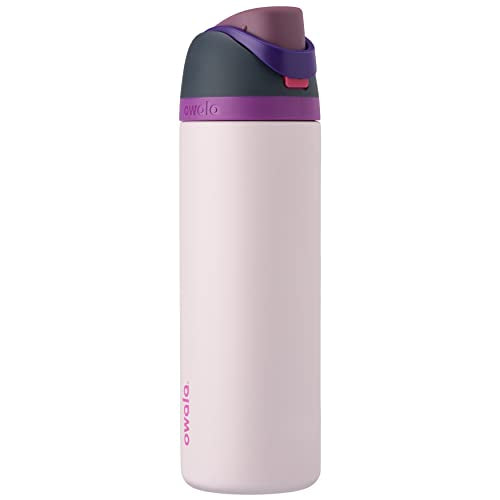 Push It Collection Owala FreeSip Insulated Stainless Steel Water Bottle with Straw for Sports and Travel, BPA-Free, 24-oz, Boneyard Aura Restored