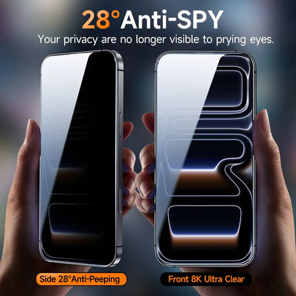MAGIC JOHN Screen Protector 2 Pack — Clear &amp; Privacy, Fingerprint Resistant