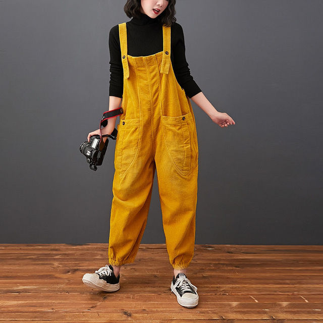 9DF Corduroy Pockets Jumpsuit Aura Restored