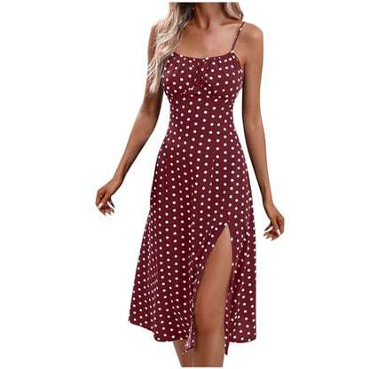 Dresses for Ladies Fall Summer Sleeveless Slip Off The Shoulder Flower Maxi Long Sexy Boho Slit Dresses Women 2025