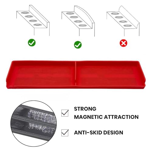 Stovetop Storage Rack Strong Magnetic Split Type Not Easily Deformed Spice Rack Over Stove Shelf Back of Stove Flat Dining Room Aura Restored