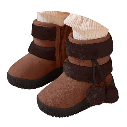 IWIHMIV Girl Toddler Winter Snow Boots